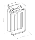 ⁦فلتر مركزي جامبو ثنائي⁩ - الصورة ⁦5⁩